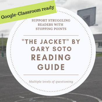 Preview of The Jacket by Gary Soto Reading Guide (Great for Distance Learning)