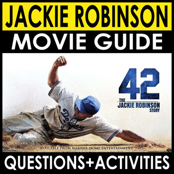 Preview of The Jackie Robinson Story 42 Movie Guide (2013) + Answers -End of Year Activity
