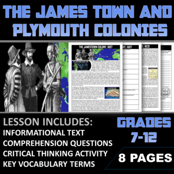 Preview of The Jamestown and Plymouth Colonies