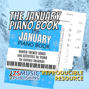 Preview of The January Piano Book: Winter-Themed Activities and Music for Piano Students