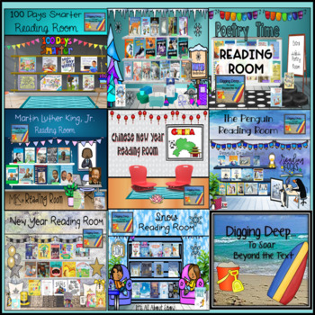 Preview of The January Reading Room - Digital Library Bundle