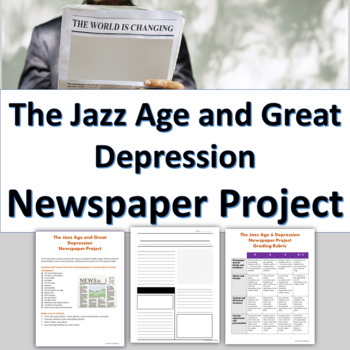 Preview of The Jazz Age and Great Depression Newspaper Project