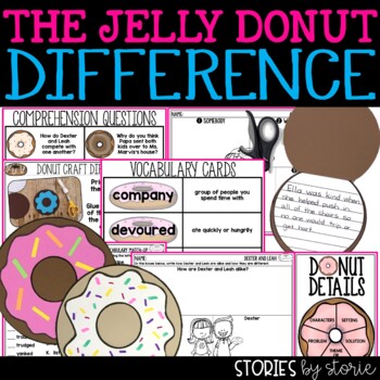 Preview of The Jelly Donut Difference Printable and Digital Activities