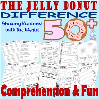 Preview of The Jelly Donut Difference Read Aloud Book Study Companion Reading Comprehension
