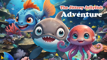 Preview of The Jittery Jellyfish Adventure - children's  Digital Book - Storybook - PDF.