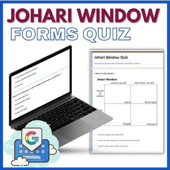 Preview of The Johari Window Google Forms Quiz - Self Marking