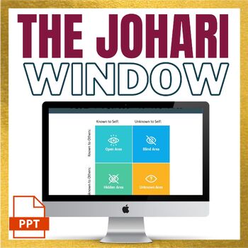 Preview of The Johari Window in the Workplace - PowerPoint - no prep, fully editable