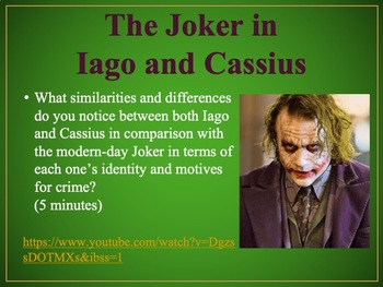 Preview of The Joker in Iago from Othello – Cross-Textual Connections with Julius Caesar