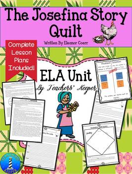 Preview of The Josefina Story Quilt ELA Unit (Ink Friendly)