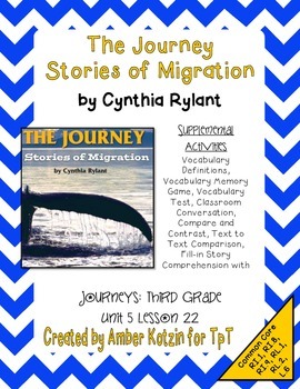 Preview of The Journey: Stories of Migration Mini Pack 3rd Grade Journeys Unit 5, Lesson 22