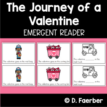 Preview of Valentine's Day Emergent Reader - The Journey of a Valentine in the Mail