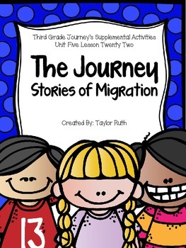 Preview of The Journey:Stories of Migration Journey's Activities Third Grade Lesson 22