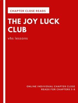 Preview of The Joy Luck Club: Chapters 5-8 Close Reads [Distance Learning]