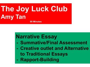 Preview of The Joy Luck Club - Narrative Essay - Final Essay