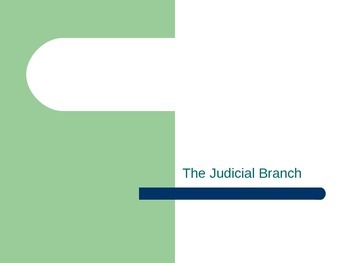Preview of The Judicial Branch