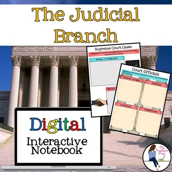 Preview of The Judicial Branch Interactive Notebook for Google Drive
