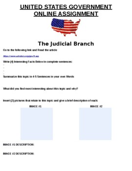 the judicial branch assignment