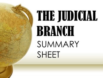 the judicial branch assignment