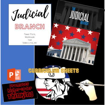 Preview of American Government - The Judicial Branch-The Complete Unit Lesson Plans