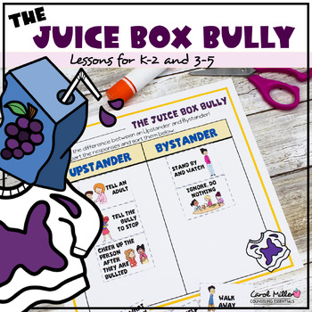 Preview of The Juice Box Bully | Upstander vs Bystander Activities