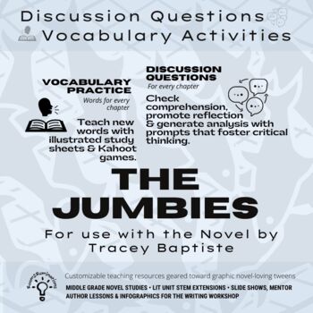 Preview of The Jumbies Tracey Baptiste | Discussion Questions |Vocabulary (Editable)