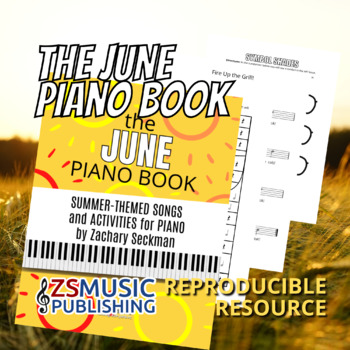 Preview of The June Piano Book: Summer-Themed Activities and Music for Piano Students