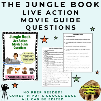 Preview of The Jungle Book (2016) Movie Guide Questions