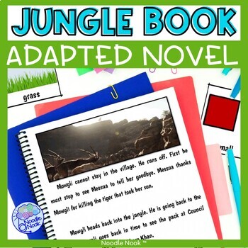 Preview of The Jungle Book - An Adapted Novel for Special Ed (Hi-Lo Reader)