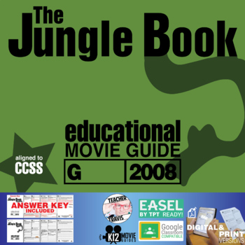 Preview of The Jungle Book Movie Guide | Questions | Worksheet | Google Slides (PG - 2016)