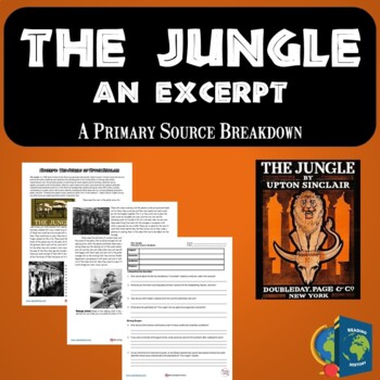 Preview of The Jungle Upton Sinclair Reading Worksheet