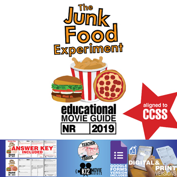 Preview of The Junk Food Experiment Documentary Movie Guide | Questions | Worksheet (2019)