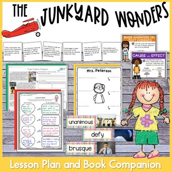 Preview of The Junkyard Wonders Lesson Plan and Book Companion