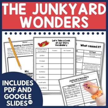 Preview of The Junkyard Wonders by Patricia Polacco Activities Social Emotional Learning