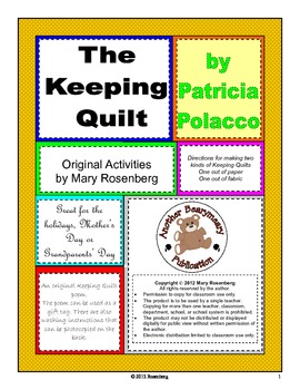 Preview of The Keeping Quilt--Make Your Own Quilt and Gift Card