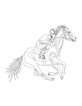 Preview of The Kentucky Derby Activities Coloring Pages