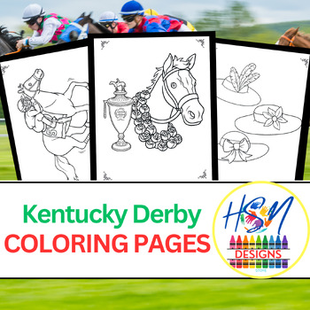 horse racing coloring pages