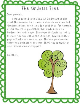 the kindness tree by creative kinder world teachers pay teachers