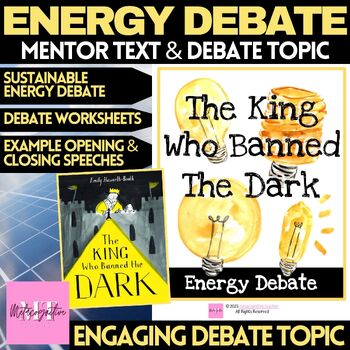 Preview of The King Who Banned the Dark Renewable Energy Debate Worksheets