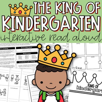 Preview of The King of Kindergarten Read Aloud and Activities | Back to School Crown