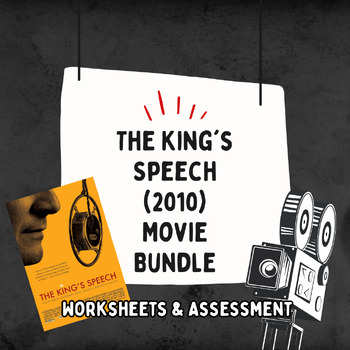 Preview of The King's Speech (2010) Movie Bundle (Worksheet and Multiple Choice Assessment)