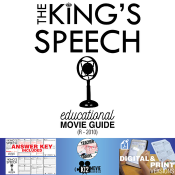Preview of The King's Speech Movie Guide | Questions | Worksheet (R - 2010)