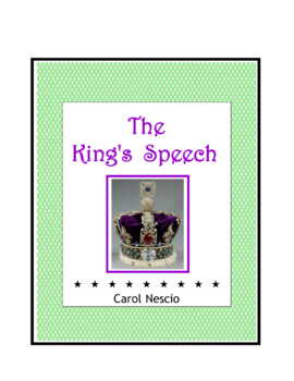 Preview of The King's Speech ~ Movie Guide + Quiz + Word Search + Crossword Puzzle