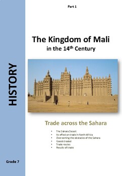 Preview of The Kingdom of Mali - trade across the Sahara