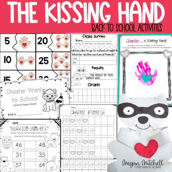 Preview of The Kissing Hand Back to School Activities First Day Beginning of the Year