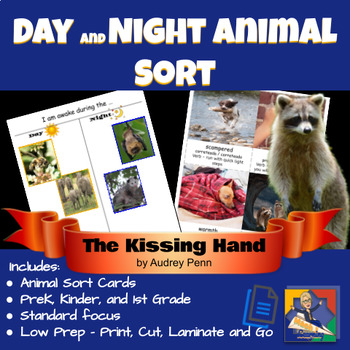 Preview of The Kissing Hand STEM Nocturnal Animal Sort Activity