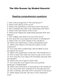 kite runner compare and contrast essay