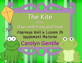 Preview of The Kite from Days with Frog and Toad Journeys Unit 6 Lesson 28 1st gr. sup. act