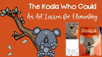 Preview of The Koala Who Could Art Lesson (printable template)