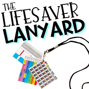 Preview of The LIFESAVER LANYARD | Teacher Lanyard Essentials | Schedule, Dismissal, Photos