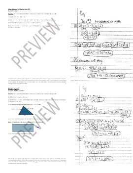 Preview of 90 Differentiated Quizzes with Pacing Guide for Foundations of Alg. & Algebra I